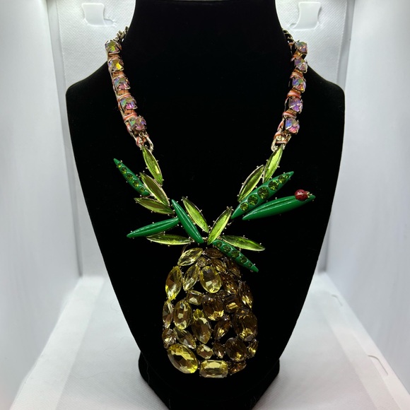 Pineapple Betsey Johnson Necklace - Picture 1 of 3